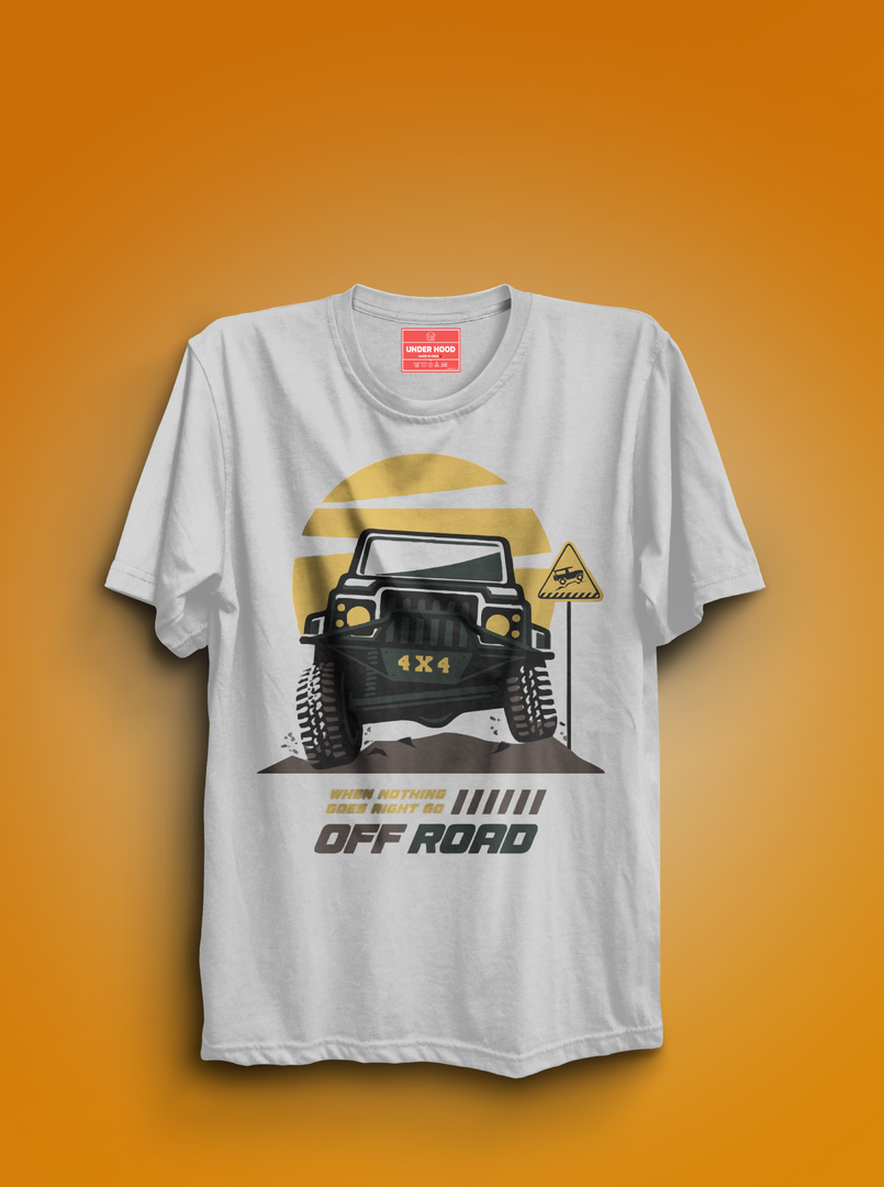 Off Road Love  - White Unisex Printed T-Shirt