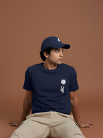 Load image into Gallery viewer, Give me space  - Navy Blue Unisex Printed T-Shirt
