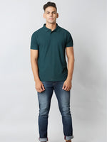 Load image into Gallery viewer, Pine Green Polo T-shirt
