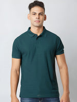 Load image into Gallery viewer, Pine Green Polo T-shirt
