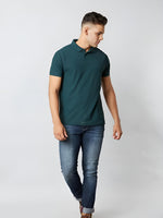 Load image into Gallery viewer, Pine Green Polo T-shirt
