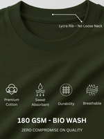 Load image into Gallery viewer, Swag Skeleton Art - Military Green Unisex Printed T-Shirt
