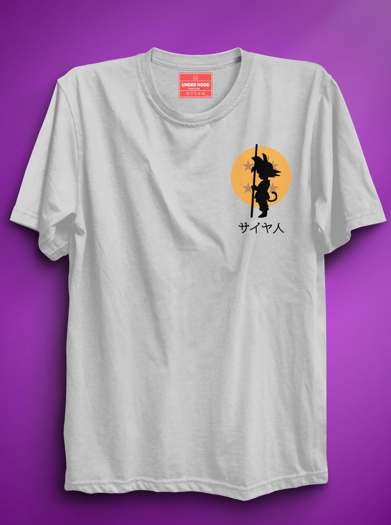 Dragon Ball Pocket  - White Unisex Printed T-Shirt