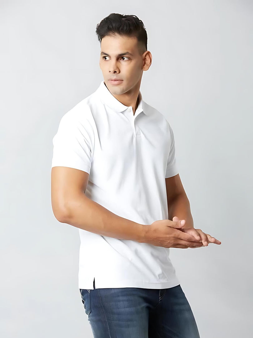 White Polo T-shirt