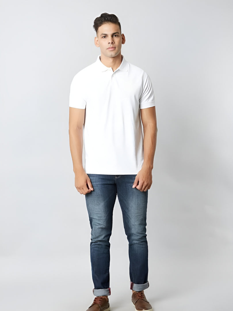 White Polo T-shirt