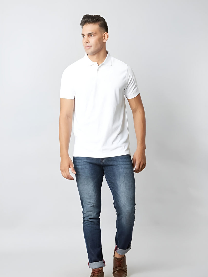 White Polo T-shirt