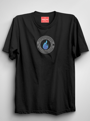 Water Bender - Black Unisex Printed T-Shirt