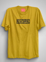 Escape - Mustard Unisex Printed T-Shirt