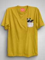 Load image into Gallery viewer, Dabbing Panda - Mustard Unisex Printed T-Shirt
