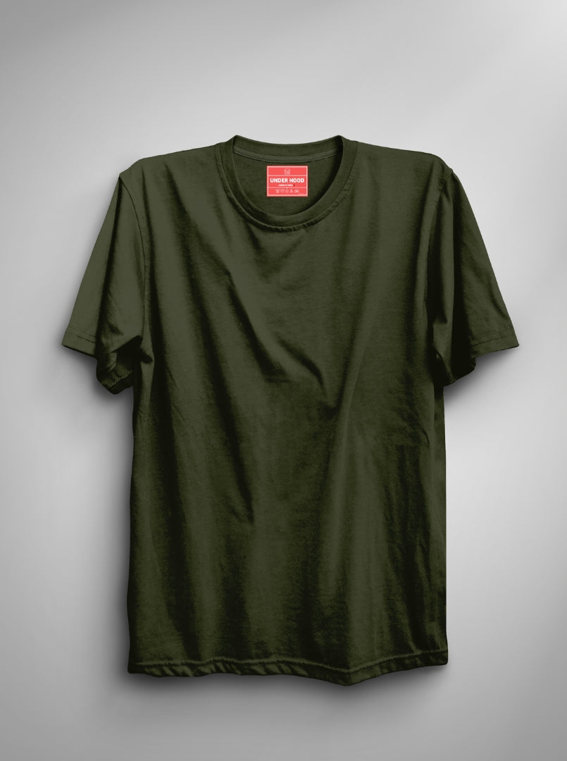 Solid Military Green Unisex T-Shirt