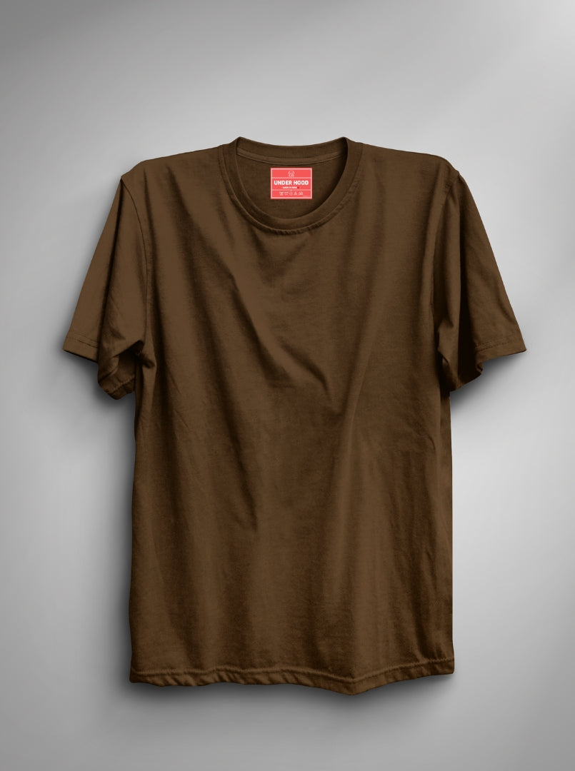 Solid Coffee Brown Unisex T-Shirt