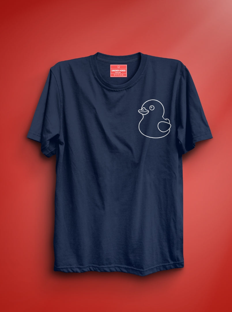 Duck - Navy Blue Unisex Printed T-Shirt