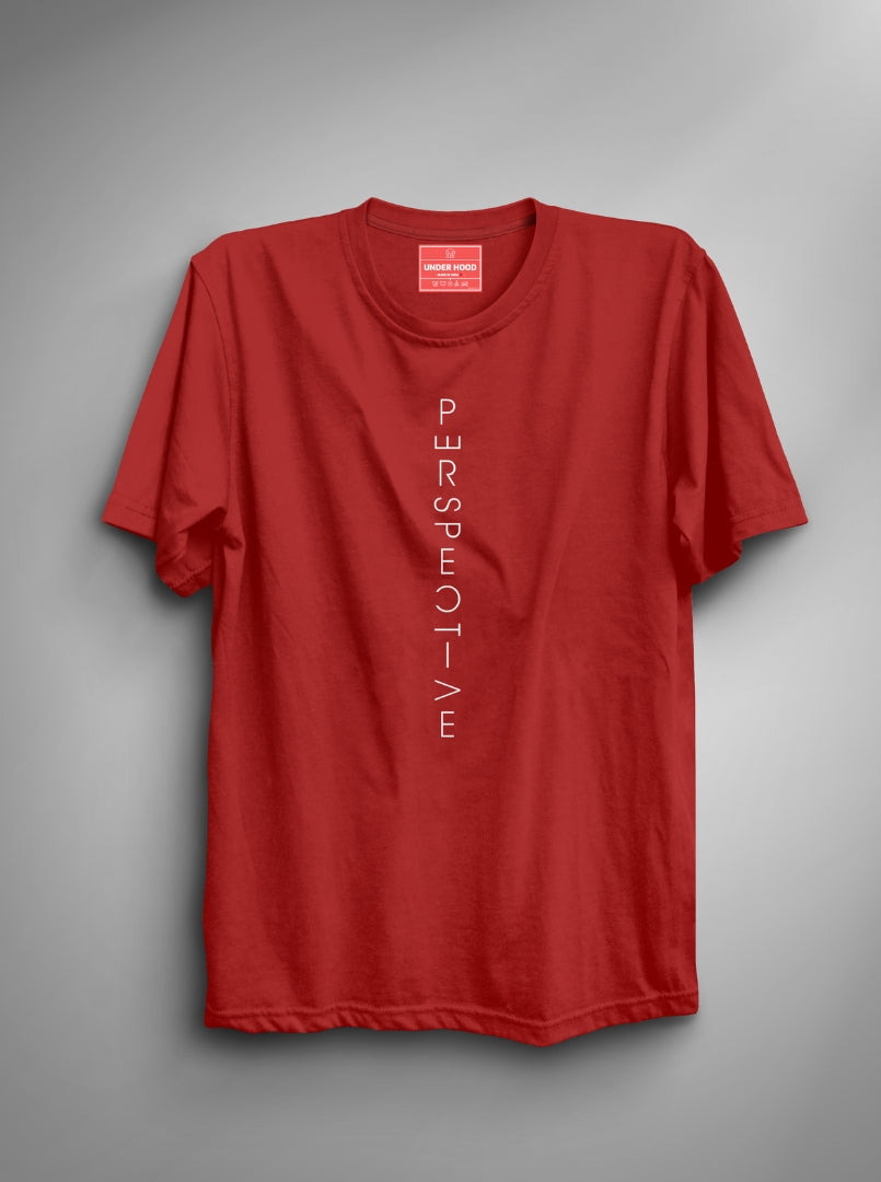 Perspective - Red Unisex Printed T-Shirt