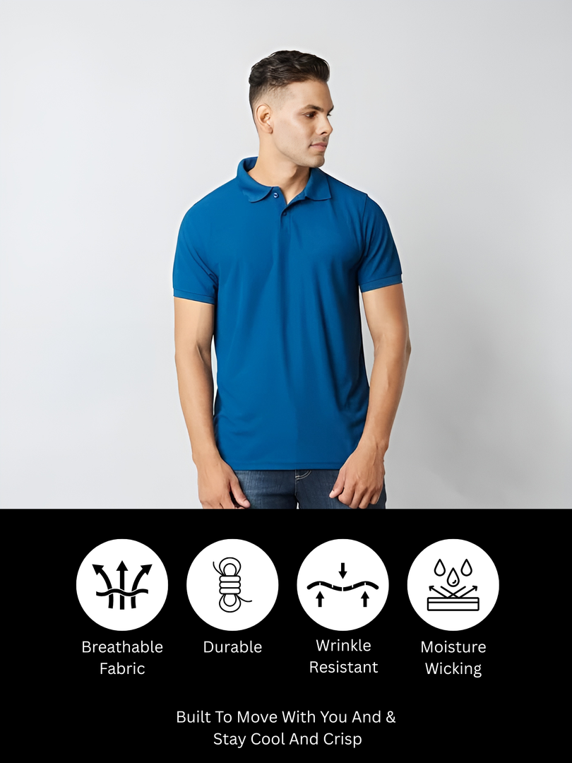 Rama Blue Polo T-shirt