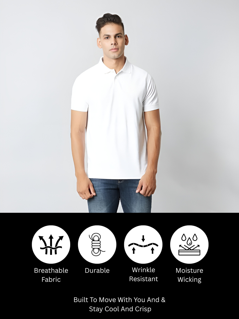 White Polo T-shirt