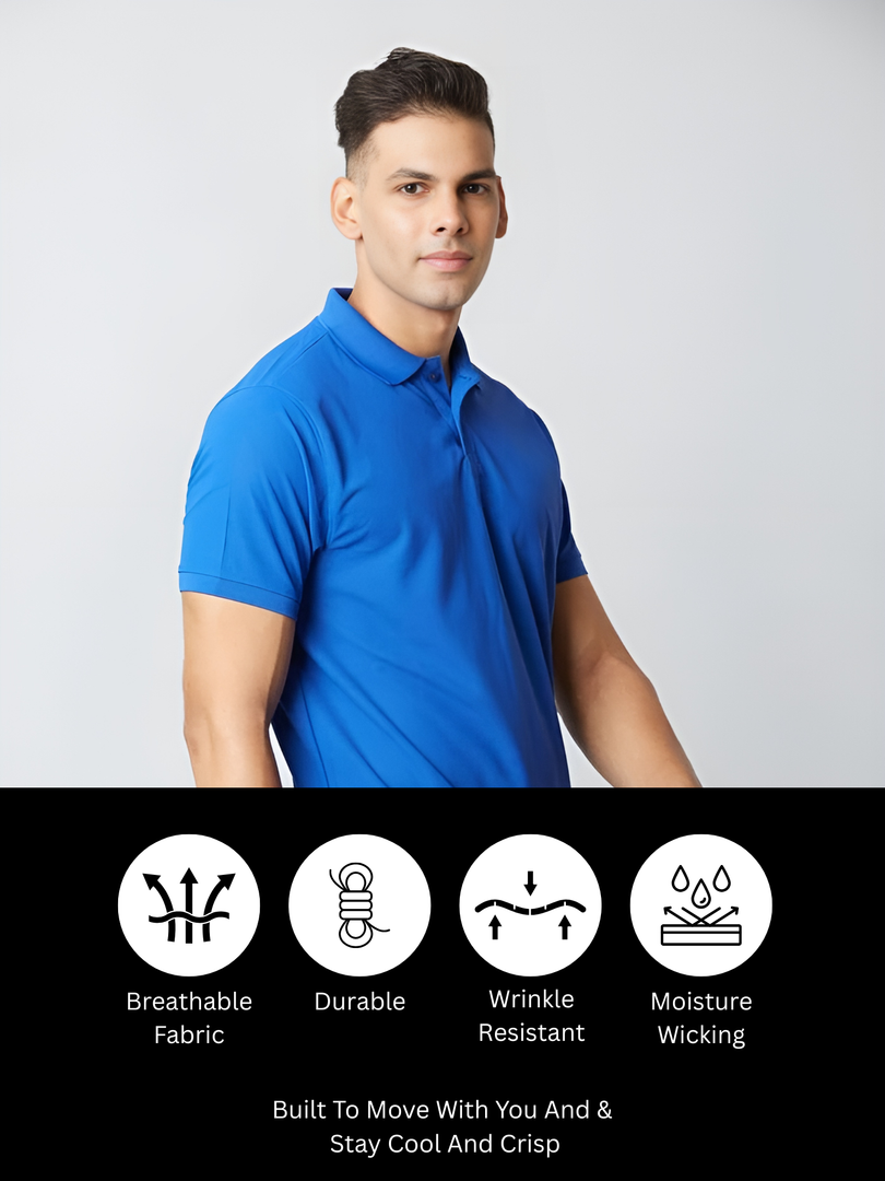 Imperial Blue Polo T-shirt